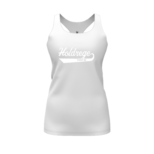 [FT0TRBWH-FYS-LOGO2] Decker Racerback Tank Top (Female Youth S, White, Logo 2)