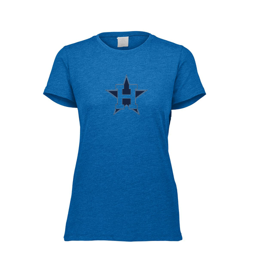 [FTSCUBRY-FAXS-LOGO3] Decker Women's Tri-Blend T-Shirt - Short Sleeve (Female Adult XS, Royal, Logo 3)