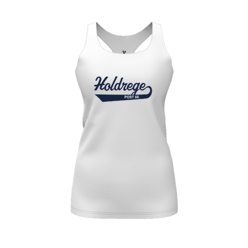 [FT0TRBWH-FYS-LOGO1] Decker Racerback Tank Top (Female Youth S, White, Logo 1)