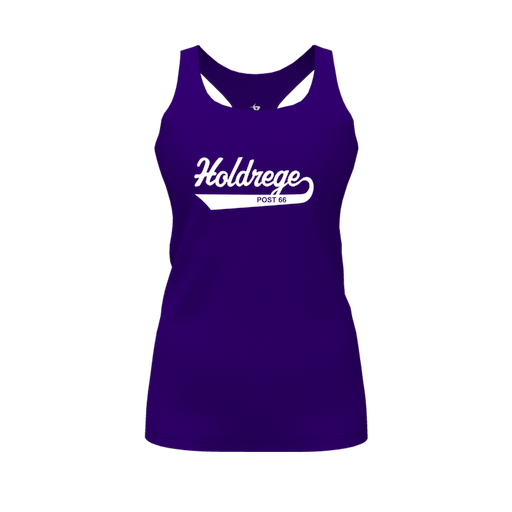 [FT0TRBPP-FYS-LOGO2] Decker Racerback Tank Top (Female Youth S, Purple, Logo 2)