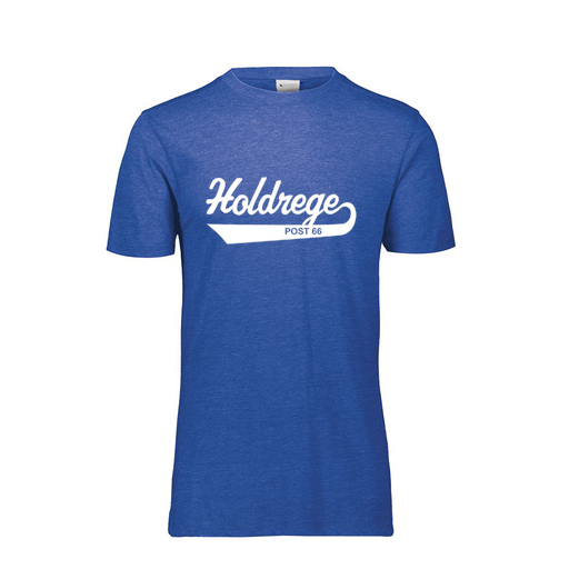 [FTSCUBRY-YS-LOGO2] Decker Youth Tri-Blend T-Shirt - Short Sleeve (Youth S, Royal, Logo 2)