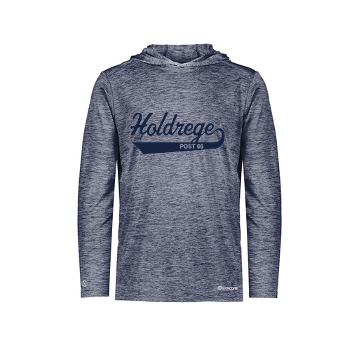 [FOLHCGNV-AS-LOGO1] Decker Men's Charge Hoodie (Adult S, Navy, Logo 1)