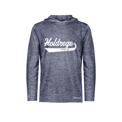 [FOLHCGNV-AS-LOGO2] Decker Men's Charge Hoodie (Adult S, Navy, Logo 2)