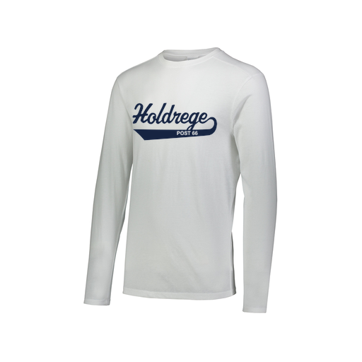 [FTLCUBWH-AXS-LOGO1] Decker Men's Tri-Blend T-Shirt - Long Sleeve (Adult XS, White, Logo 1)