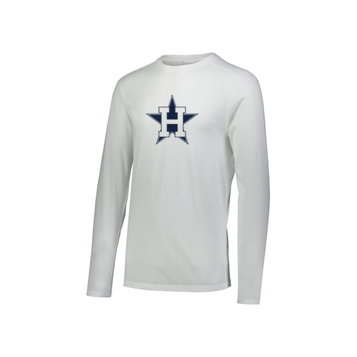 [FTLCUBWH-YS-LOGO3] Decker Youth Tri-Blend T-Shirt - Long Sleeve (Youth S, White, Logo 3)